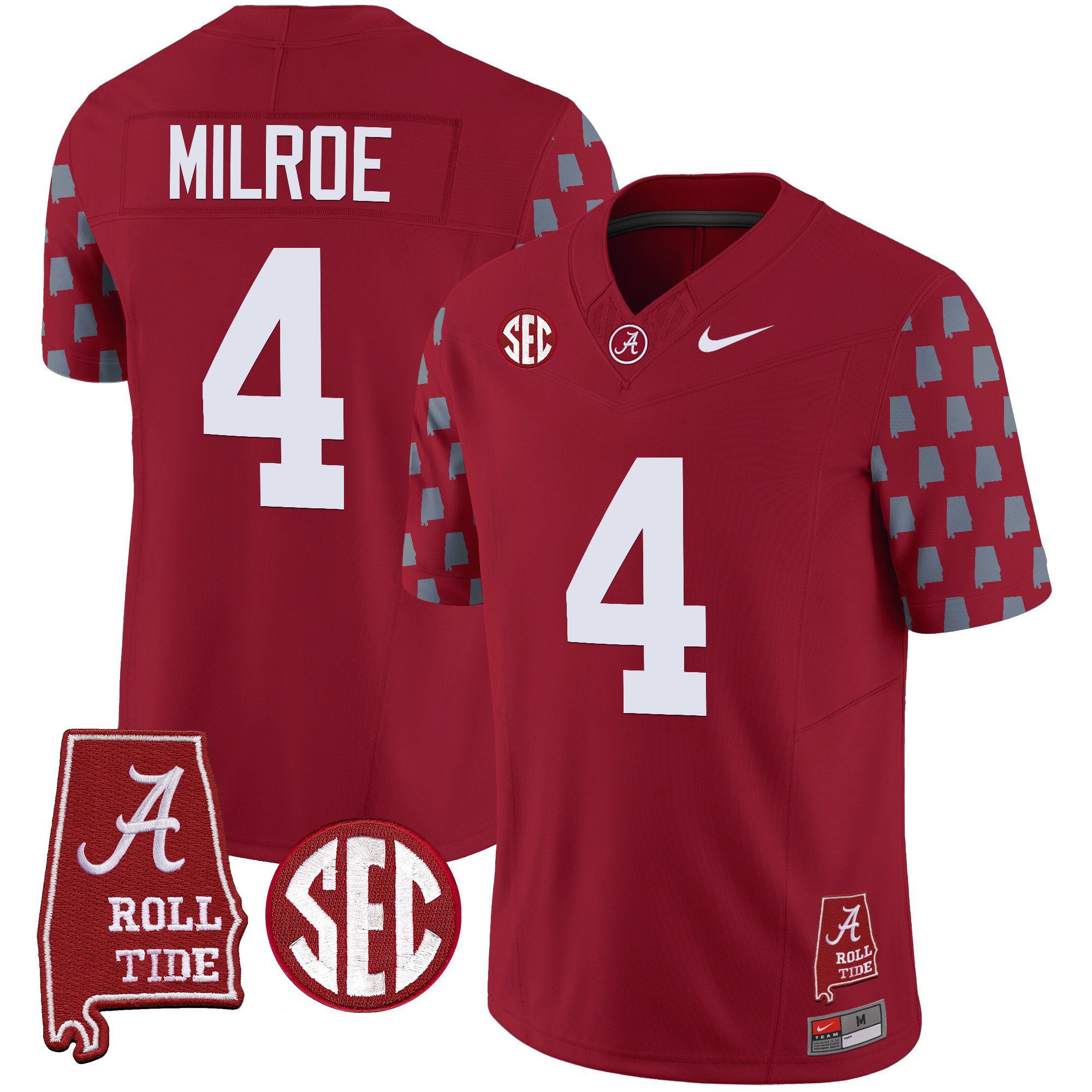 Men Alabama Crimson Tide #4 Milroe Red Vapor Limited 2024 Nike NCAA Jersey->indianapolis colts->NFL Jersey